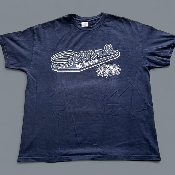 Vintage San Antonio Spurs NBA Final Trophy Double Sided Retro Graphic XL T-Shirt - Picture 1 of 7